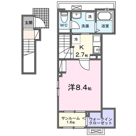 レクエルド桜並木の物件間取画像